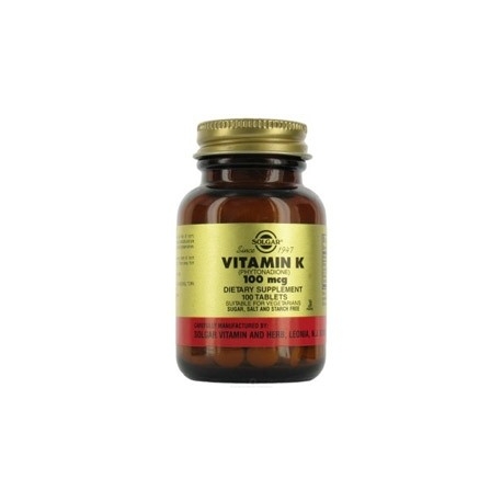 VITAMINA K 100MG FCO 100 TABLETAS 