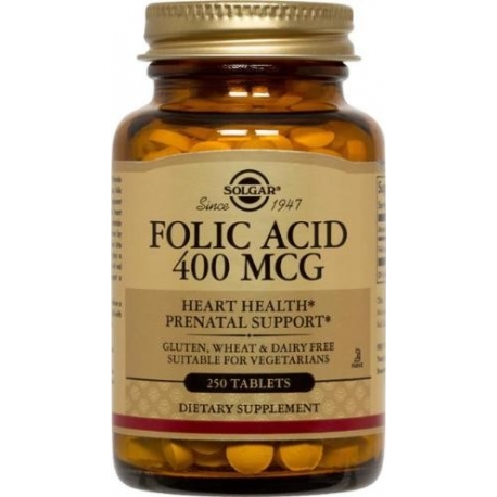 FOLIC ACID 400MG FCO 100 TABLETAS 