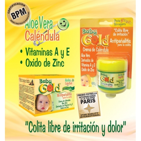 CREMA BABY GOLD ANTIPAÃ‘ALITIS CAJA 60GR 