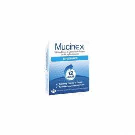 MUCINEX (TOS Y EXPECTORANTE DE FLEMAX GUAFENESINA) CAJA*20 TABLETAS X 2 UNIDADES