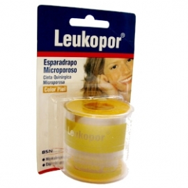 ESPARADRAPO MICROPOROSO LEUKOPOR PIEL X 2 UNIDA TARJETA 2 X 5 YDS (SUPERFARMACIA VIRTUAL A-Z)