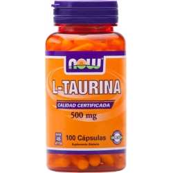 L-Taurina 500MG CAPSULAS (CALIDAD CERTIFICADA) FCO*100 CAPSULAS 