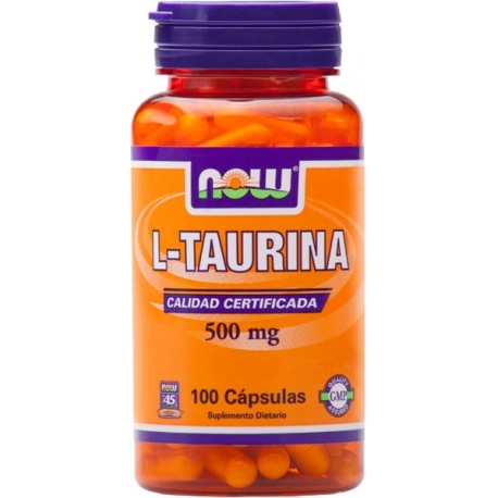L-Taurina 500MG CAPSULAS (CALIDAD CERTIFICADA) FCO*100 CAPSULAS 