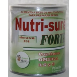 NUTRI-SURE CON FOS VAINILLA CONTIENE OMEGA 369 (ALIMENTO A BASE MALTODEXTRINA) FCO*400GR