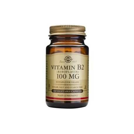 VITAMINA B2 100 mg (envios a todo colombia) (Riboflavina). 100 Cápsulas Vegetales