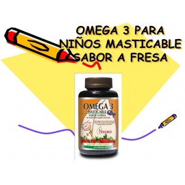 OMEGA MASTICABLE para niños SABOR A FRESA *60 Gomitas (envíos a todo Colombia)