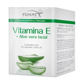 Vitamina E con aloe vera *30 cápsulas aplicables Funat (envíos a todo Colombia)