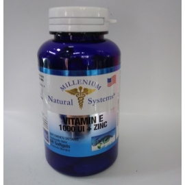 VITAMIN E 1000 UI ZINC *60 SOFTGELS Milenium 