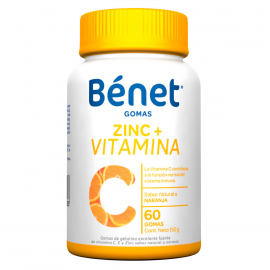 BENET ZINC + VITAMINA C GOMAS (ENVIOS A TODA COLOMBIA) FCO*60 GOMITAS 