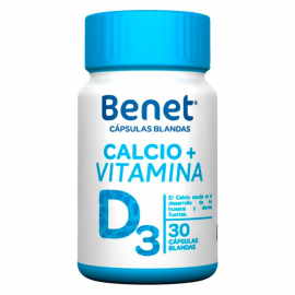 BENET CALCIO + VITAMINA D CAPSULA BLANDA (ENVIOS ATODA COLOMBIA) FCO*30 CAPSULAS BLANDAS