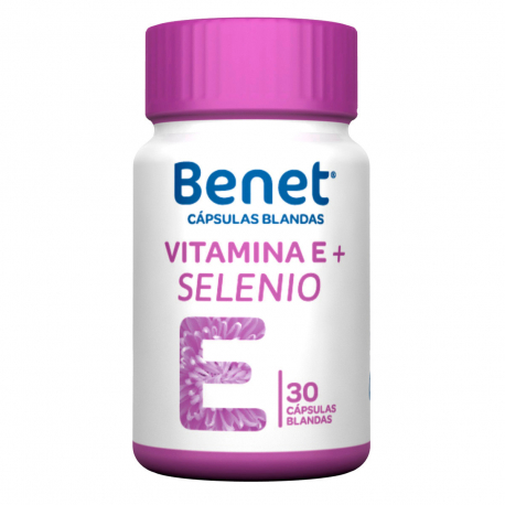 BENET VITAMINA E + SELENIO CAPSULA BLANDA (ENVIOS A TODA COLOMBIA) FCO*30 CAPSULAS 