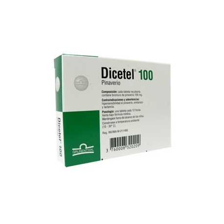 DICETEL*100MG*CAJA*10TBLTS